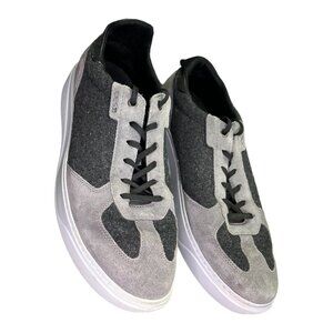 JOE'S Jeans Moe Joe Low-Top Sneakers Grey Size 12